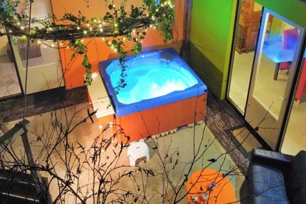 Vakantiehuis Met Jacuzzi 4 Personen 羊角村 外观 照片